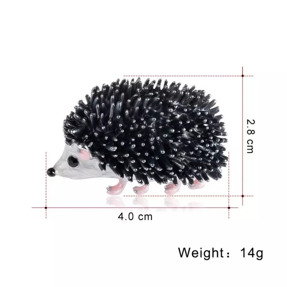 Woodland Creatures Hedgehog Brooch - Picture 3 of 5